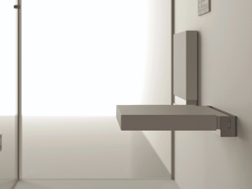SHOWER SEAT - Folding Solid Surface shower Seat by MOMA Design - view 2